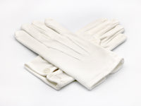 White cotton dress gloves