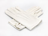 White cotton dress gloves