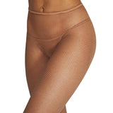 Toffee fishnets on model