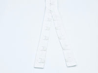 white 3 cm spaced zipper tape