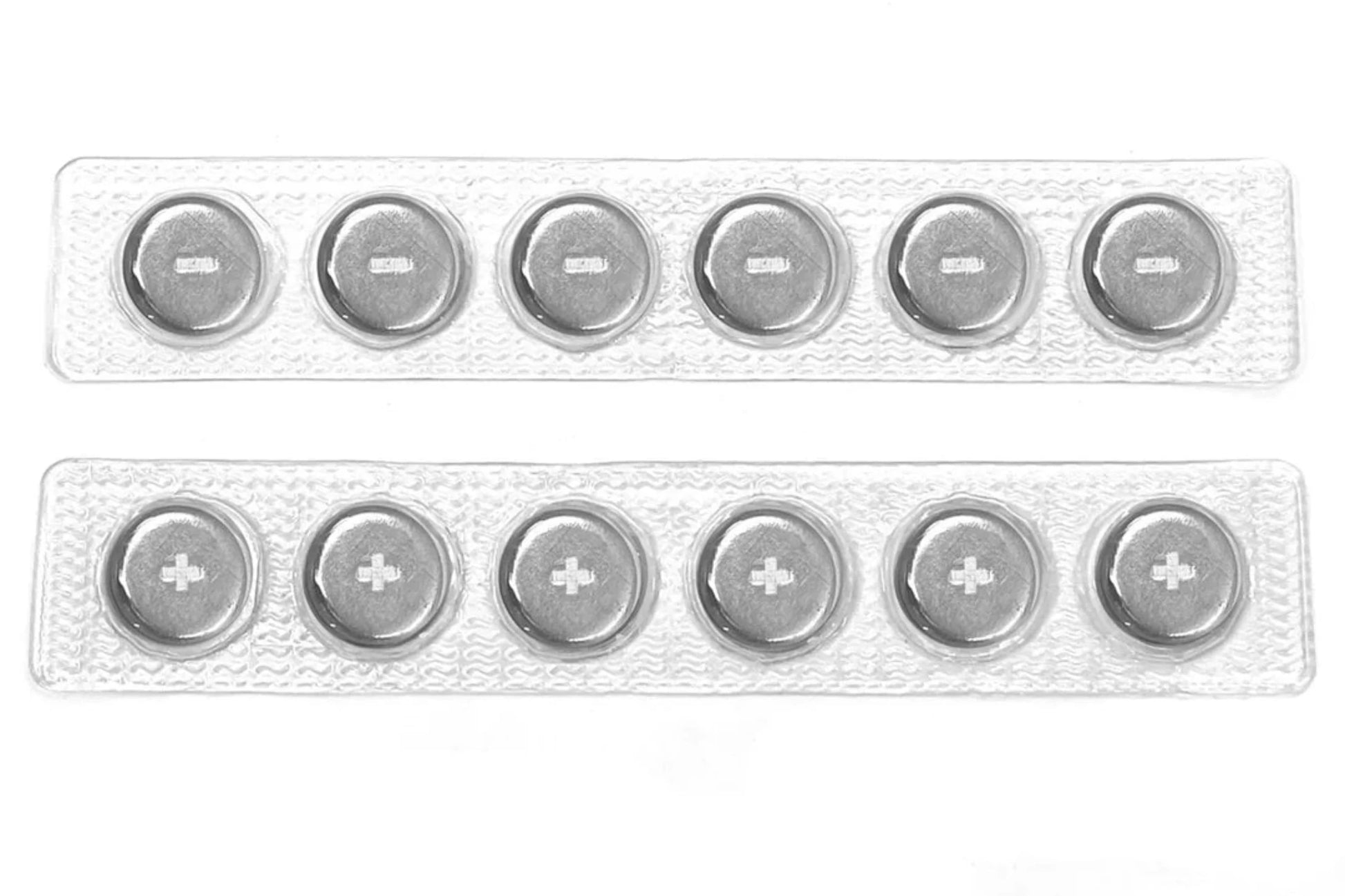 strip of 6 magnets in plastic coating