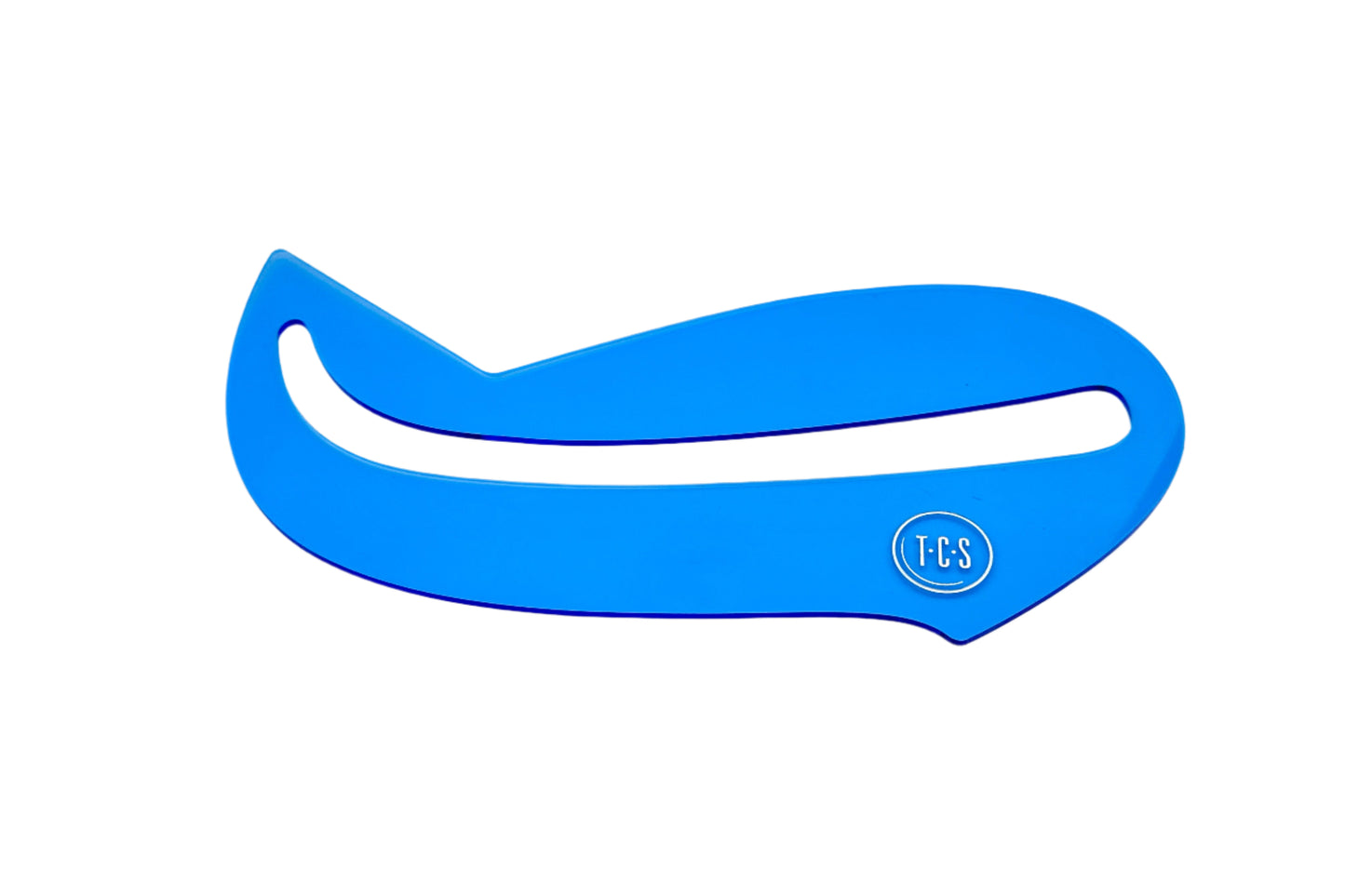 A transparent blue multi-curve