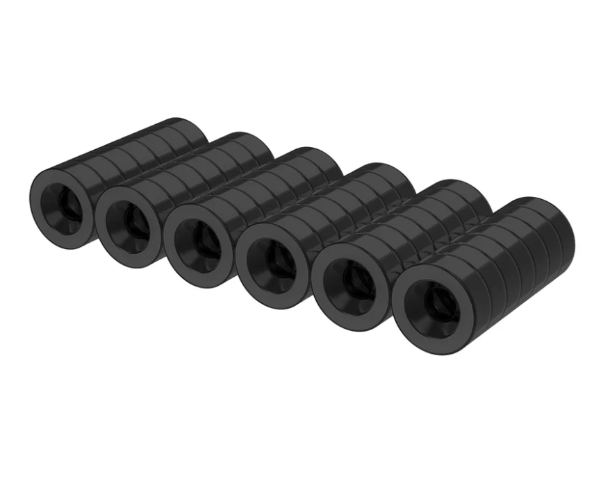 Black magnet rings for ease of sewing and quick changes