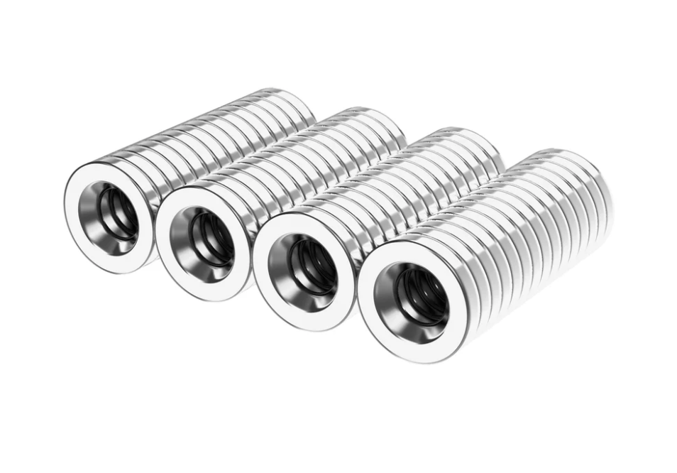 sets of thin magnetic rings for quick change