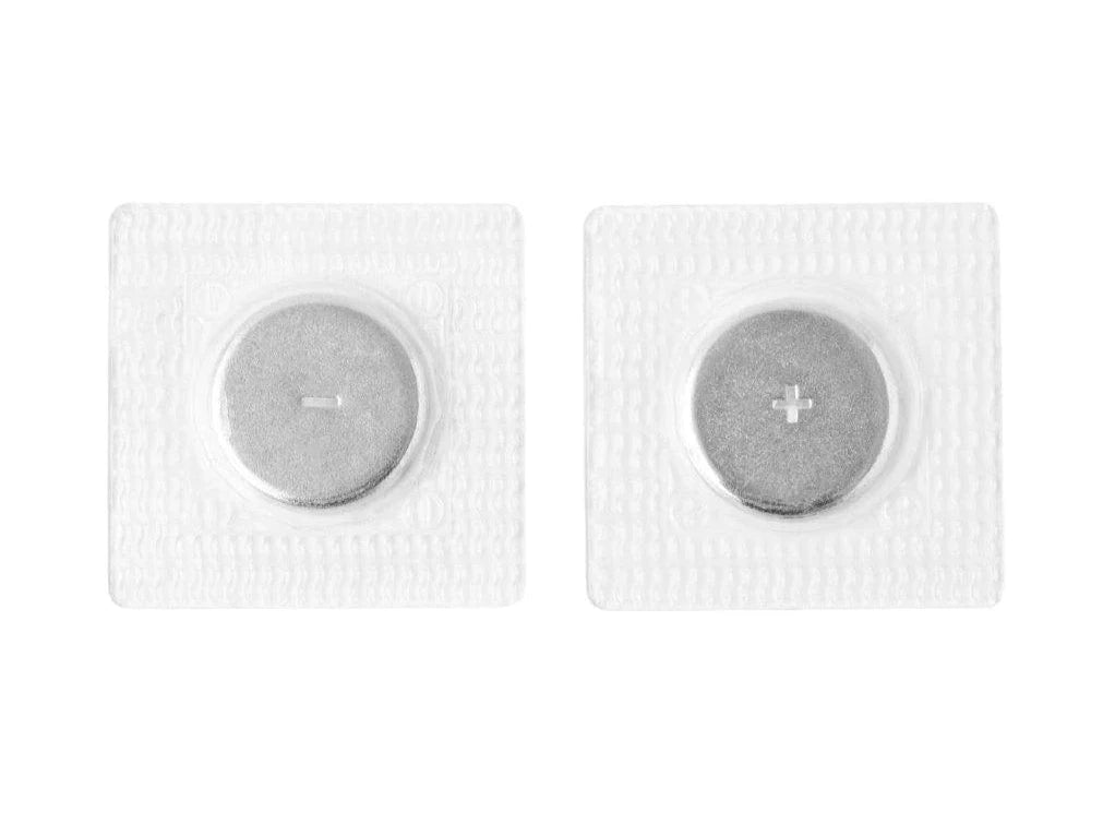 Disk magnets in plastic to sew