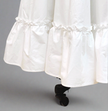 close-up of the petticoat ruffle