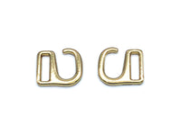 1 pair of medium gold shoe hooks