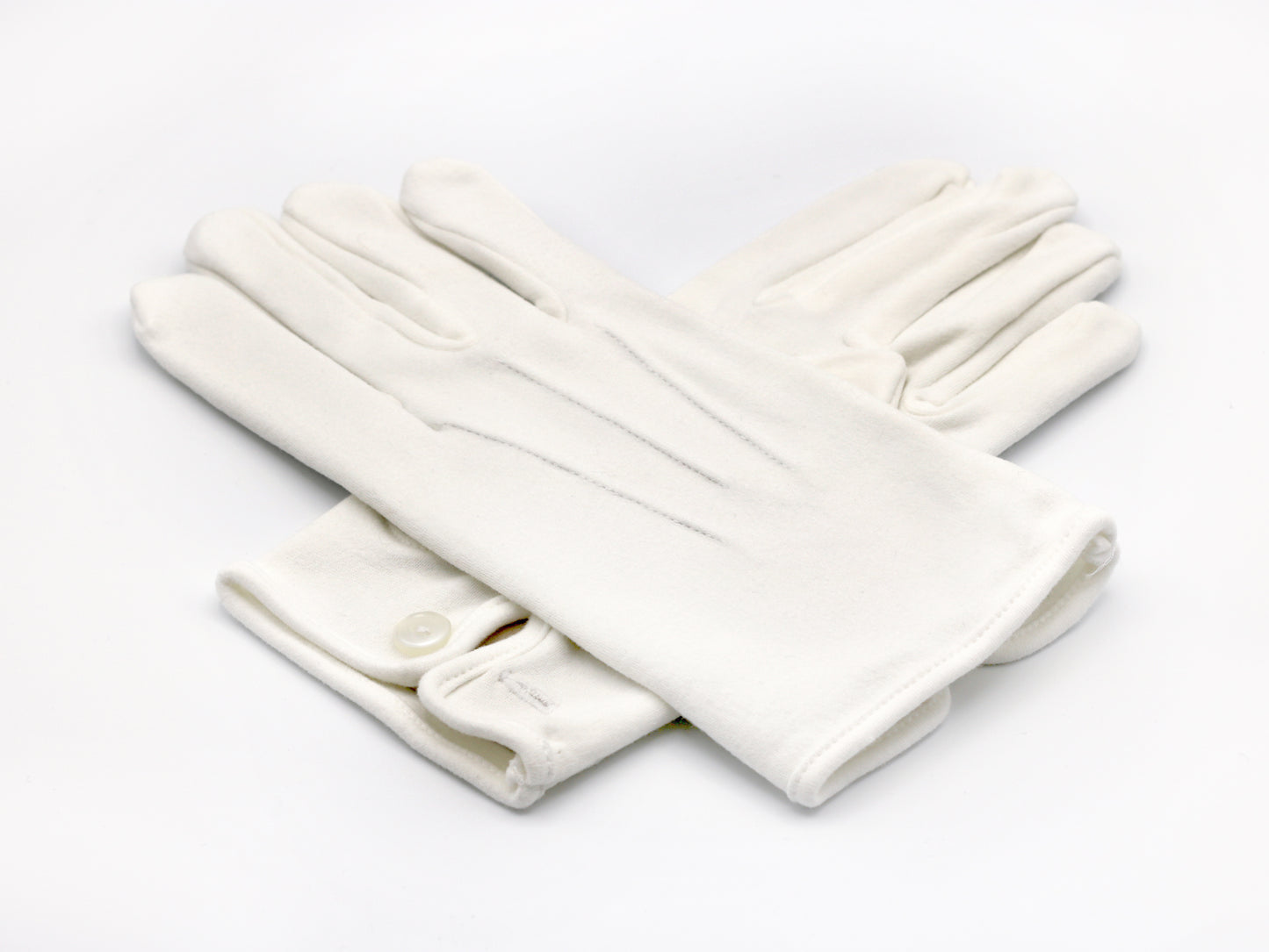 White cotton dress gloves