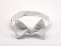 white pique bowtie pre-tied