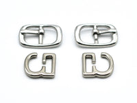 1 pair of Silver Medium No-Sew Shoe hooks