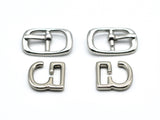 1 pair of Silver Medium No-Sew Shoe hooks