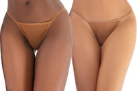 Thongs in matching skintones