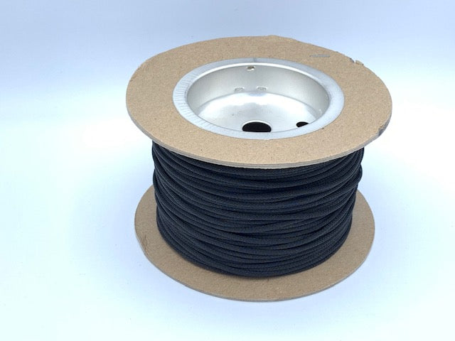 1/8" black nylon heavyweight horsehair on a roll