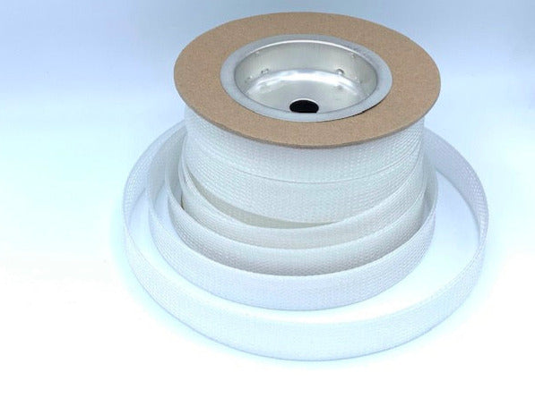 3/4" nylon tubular horsehair coiled on a roll