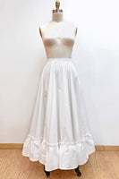 100% white cotton petticoat on a mannequin