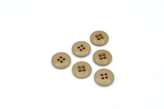 6 tan suspender buttons