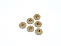 6 tan suspender buttons