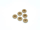 6 tan suspender buttons